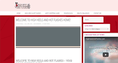 Desktop Screenshot of highheelsandhotflashes.com